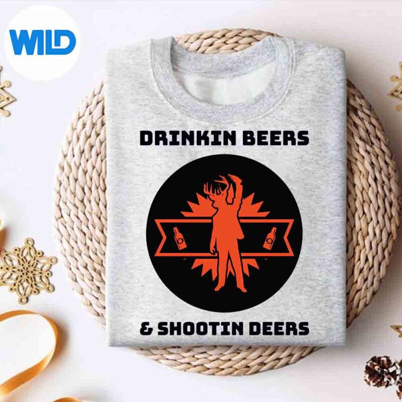 Drinkin SVG, Drinkin Beers Shootin Deers Vintage SVG WildSvg