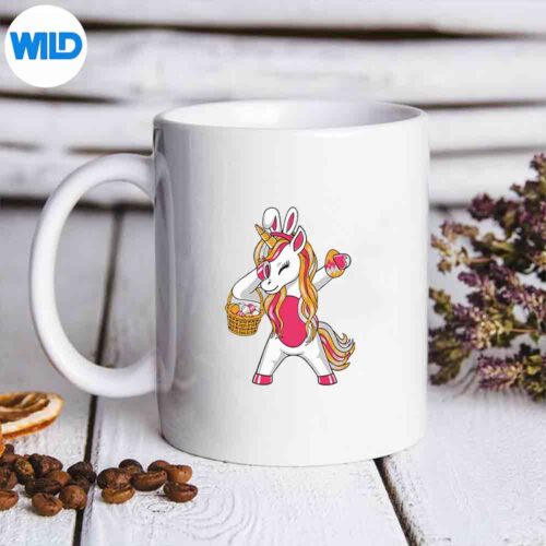 Easter Unicorn With Eggs Happy Easter Girls SVG PNG