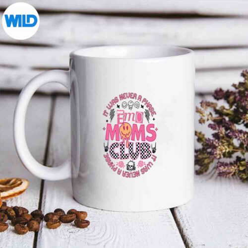 Emo Moms Club Vintage SVG Cut File
