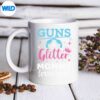 GenderRevealGunsOrGlitterMommyMatchingBabyPartymug
