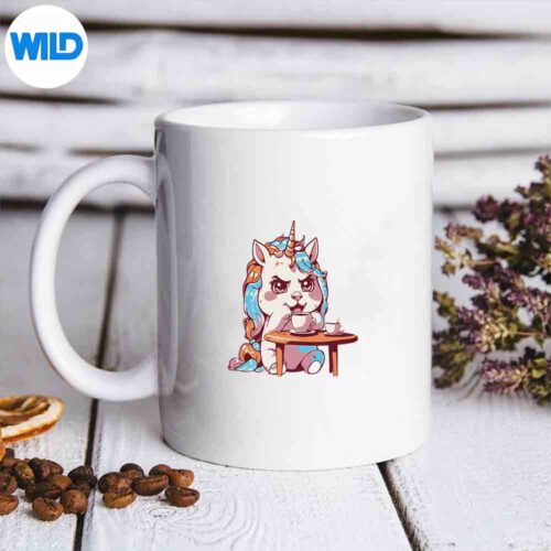 Grumpy Unicorn Vintage Cut File