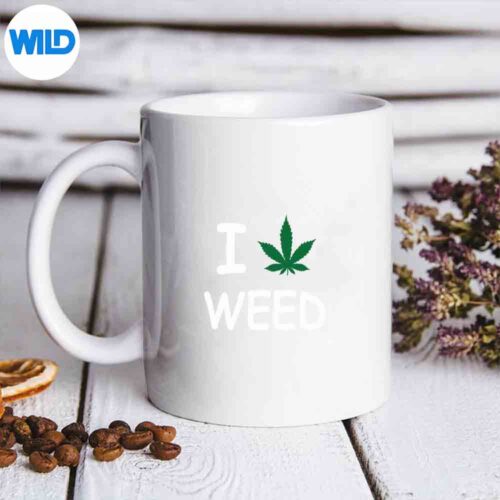 I Love Weed Pot Leaf Cannabis Cbd Design for Cricut