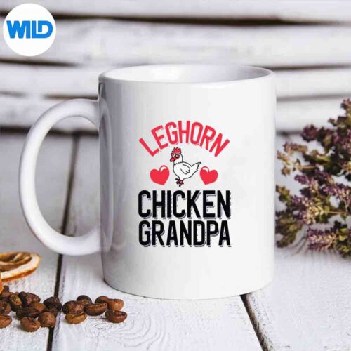 Leghorn Chicken Grandpa Cute Leghorn Chicken Family Cute Love Silhouette SVG PNG Cut File