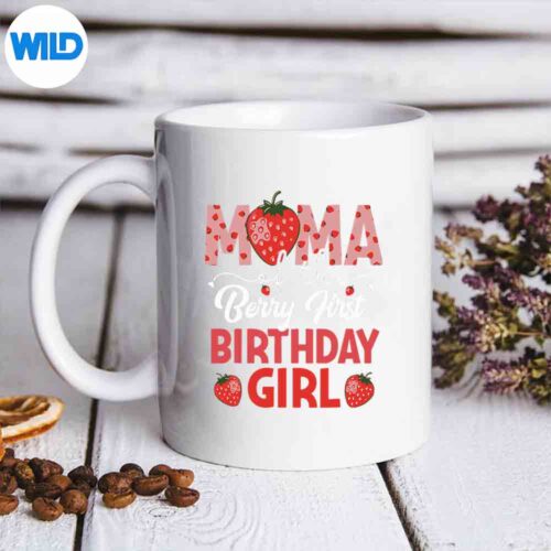 Mama Of The Berry First Sweet Strawberry SVG Cut File