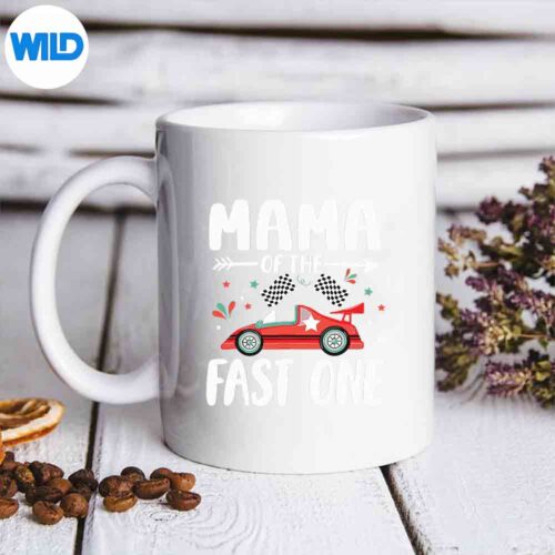 Mama Of The Fast One St Race Car Family Matching PNG SVG for Cricut
