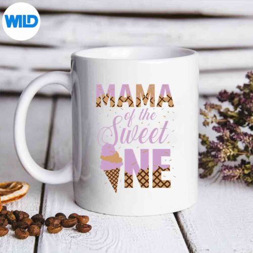 Mama Of The Sweet One Ice Cream St First Family SVG PNG Digital Design