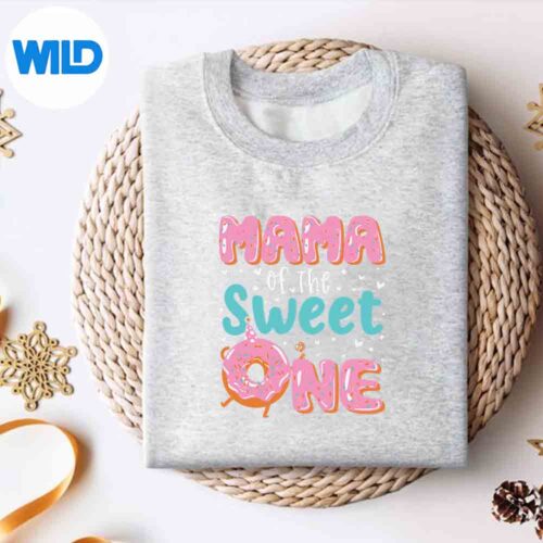 Alternative view of Mama Of The Sweet One St Donut Theme Family SVG PNG Digital Download