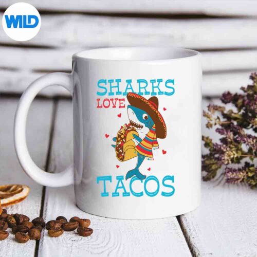 Mexican Shark Love Tacos Cinco De Mayo Mexican Food SVG PNG Digital Download