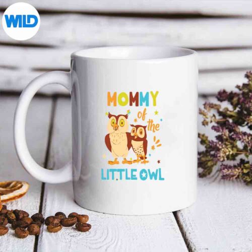 Mommy Of Little Owl Family Matching Vector Design