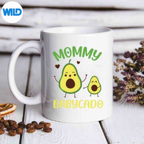 Mommy Of The Babycado Party Avocado Family Matching Vector Design