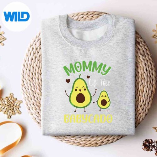 Alternative view of Mommy Of The Babycado Party Avocado Family Matching Vector Design