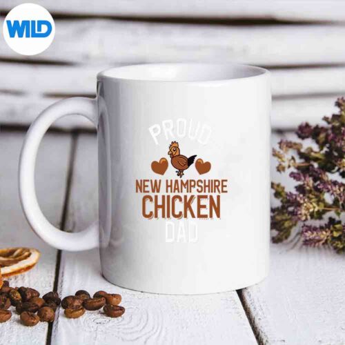 Proud New Hampshire Chicken Dad Digital Design