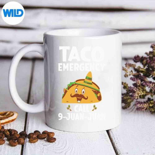 Taco Emergency Call Juan Juan Cinco De Mayo Retro Happy Silhouette SVG PNG Cut File