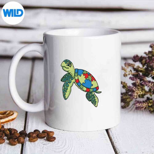 Turtle Puzzle Pieces For Autism Awareness Teacher SVG PNG Download