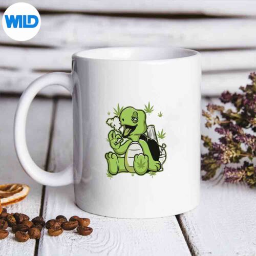 Turtle Smoking Weed Cannabis Marijuana SVG PNG