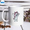 UnicornWithArmsUpVintagemug