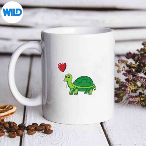 Valentines Day Turtle Tortoise Animal Lovers Girls Silhouette SVG PNG Cut File