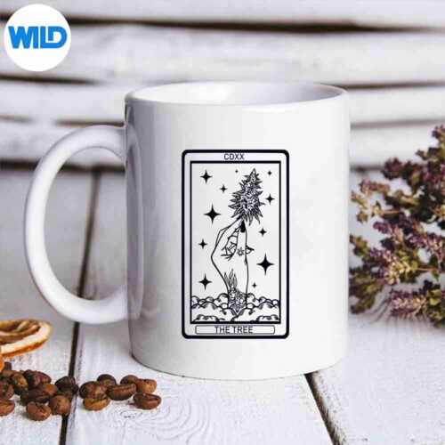 Vintage Weed The Tree Tarot Card Weed Cannabis Marijuana SVG PNG Digital Download