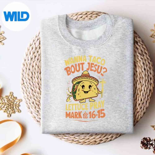 Alternative view of Wanna Taco Bout Jesus Cinco De Mayo Christian Relax Vintage PNG SVG for Cricut