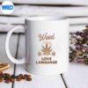 WeedLoveLanguagePotHeadCannabisGreenSmokeJointLoverSurprisedSadmug