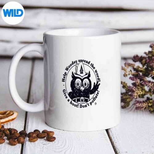 Woodsy Owl Give A Hoot Dont Pollute Vintage Digital Design