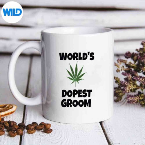 Worlds Dopest Groom Weed Bachelor Party Cannabis Silhouette SVG PNG