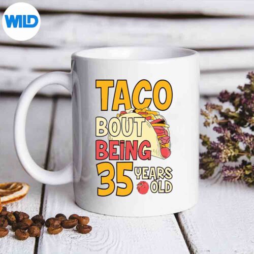 Year Old Taco Bout Being Th Bday Silhouette SVG PNG