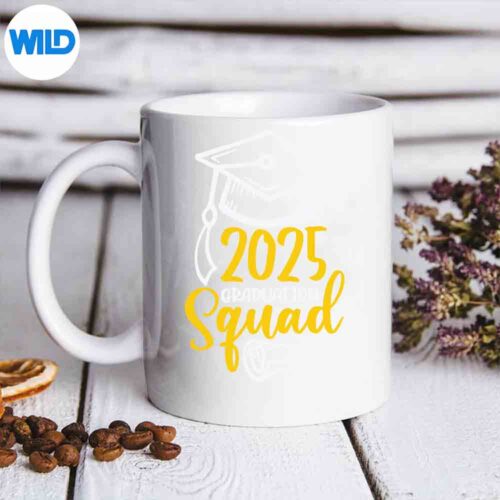 2025 Graduation Squad Class Of 25 High School College Grad SVG PNG Digital Download