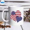 4thOfJulyAmericanFlagHeartPatrioticUsaGirlsmug