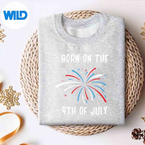 Alternative view of 4th Of July Born On The 4th Of July PNG SVG for Cricut