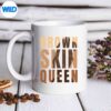 BlackMelaninQueenBrownSkinGirlJuneteenth4mug