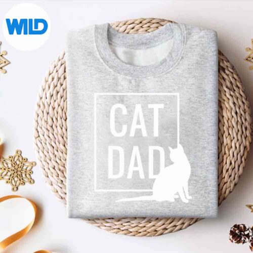 Alternative view of Cat Dad Cat Owner Father Daddy Vector Design