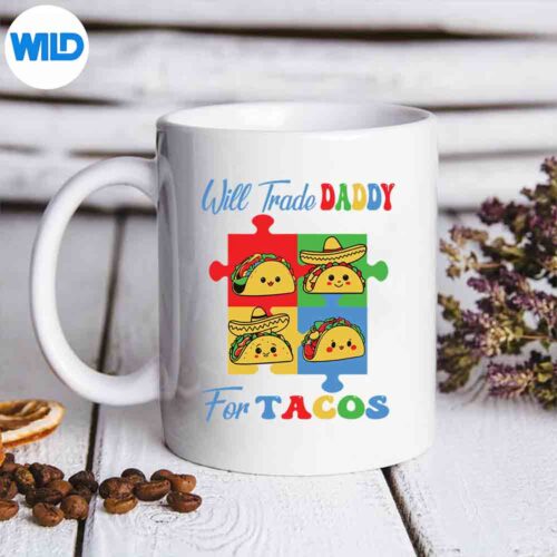 Cinco De Mayo Fiesta Will Trade Daddy For Tacos Autism SVG PNG