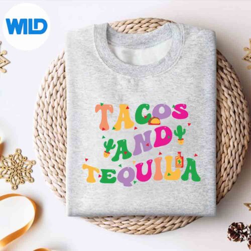 Alternative view of Cinco De Mayo Tacos And Tequila Groovy Digital Design