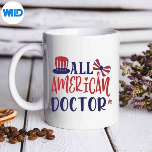 Doctor All American Wear 4th Of Julymatching SVG PNG Digital Download