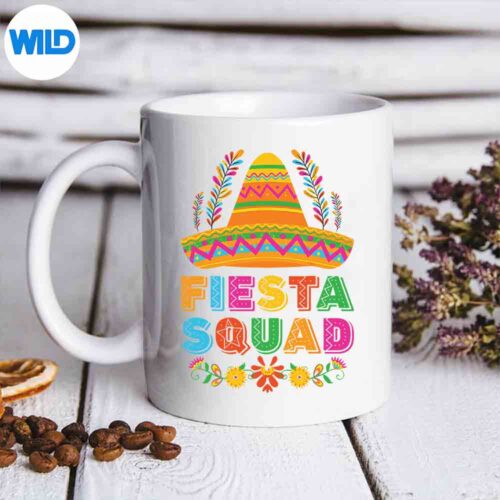 Fiesta Squad Tacos Mexican Party Fiesta Squad Cinco De Mayo Digital Design