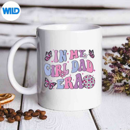 Groovy Retro In My Girl Dad Era Daddy Fathers Day SVG PNG Digital Design