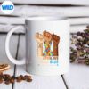 InAprilWeWearBlueRainbowRibbonAutismAwarenessMonthmug