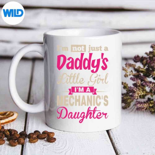 Not Just Daddys Little Girl A Mechanics Daughter SVG PNG Download