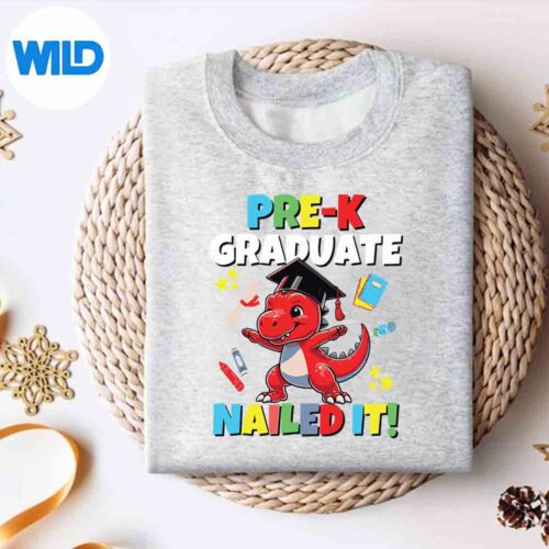 Alternative view of Preschool Graduate Nailed It Trex Dinosaur Prek Class PNG SVG for Cricut