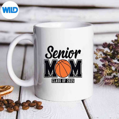 Senior Basketball Mom Class Of 2025 Player Graduation Grad SVG PNG Digital Design