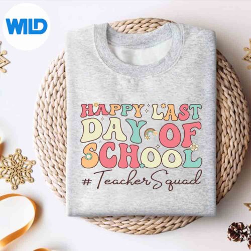 Alternative view of Teacher Squad Graduation Cute Groovy Last Day Of School Digital Download