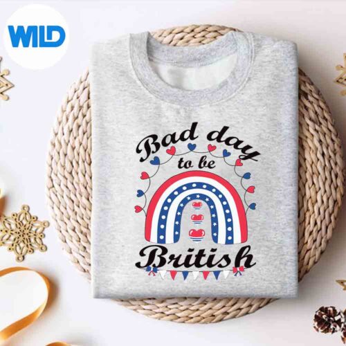 Alternative view of 4th Of July Bad Day To Be British Keen Vintage Cut File