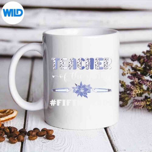 Back To School Teacher Of The Year Fifth Grade Silhouette SVG PNG