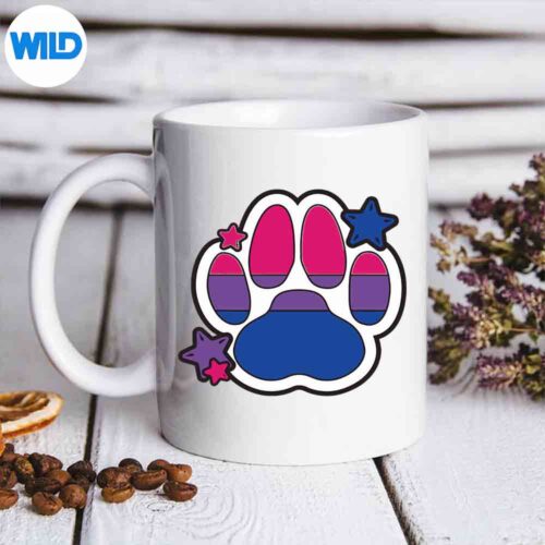 Bisexual Furry Paw Lgbtq Month Gay Rights Pride Week PNG SVG for Cricut
