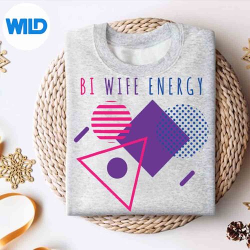 Alternative view of Bisexual Pride Bi Wife Energy Lgbtq Lover Support Lgbt SVG PNG Cut File