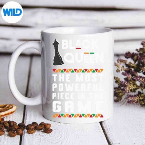 Black Queen Powerful Chess Piece African Pride Cut File