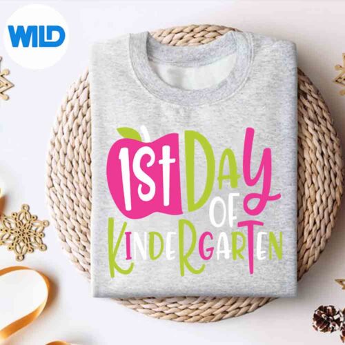 Alternative view of Cute Day Of Kindergarten For Teachers Vector Design