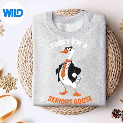 CuteGooseTodayImASeriousGooseForsweater