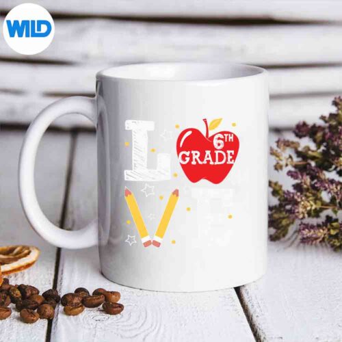 Cute Love Sixth Grade Squad First Day Of School Teacher PNG SVG for Cricut